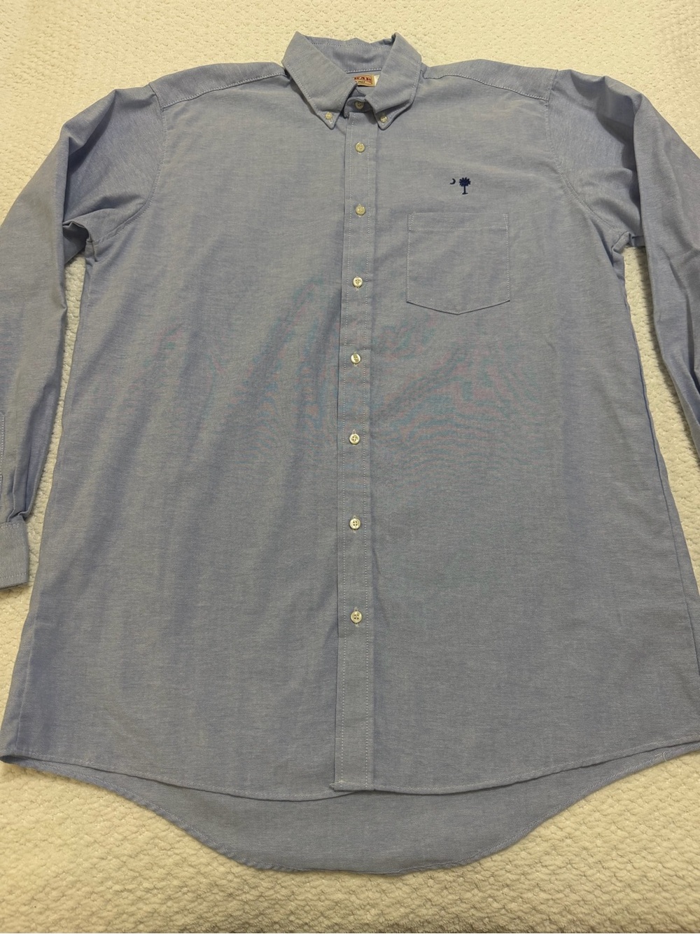 Red Kap South Carolina Palmetto and Crescent Embroidered Blue Long Sleeve Men